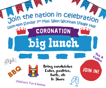 Coronation Big Lunch, Sunday 7th May, 12pm-4pm
