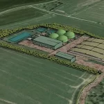 Artists impression of Streetly Hall anaerobic digestion renewable energy facility